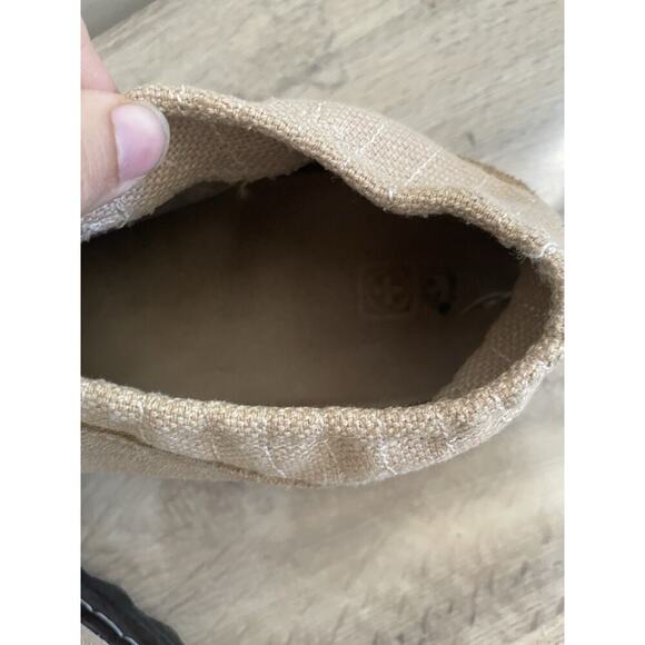 RARE Dr. Martens 8851 Mens size 10 Erica Suede Slip On Loafers Burlap Canvas - Picture 9 of 11